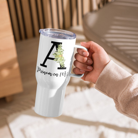 Mug à Anse Personnalisé – Prénom ou Initiale A – Tasse Cadeau Unique