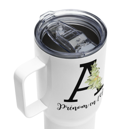 Mug à Anse Personnalisé – Prénom ou Initiale A – Tasse Cadeau Unique