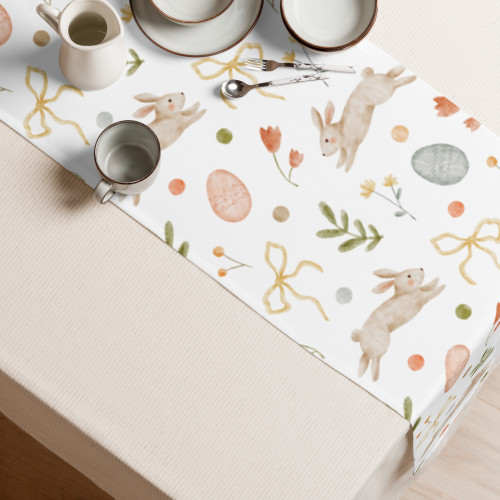 Chemin de table Pâques 229x41 cm – Décoration table printemps (3 motifs)