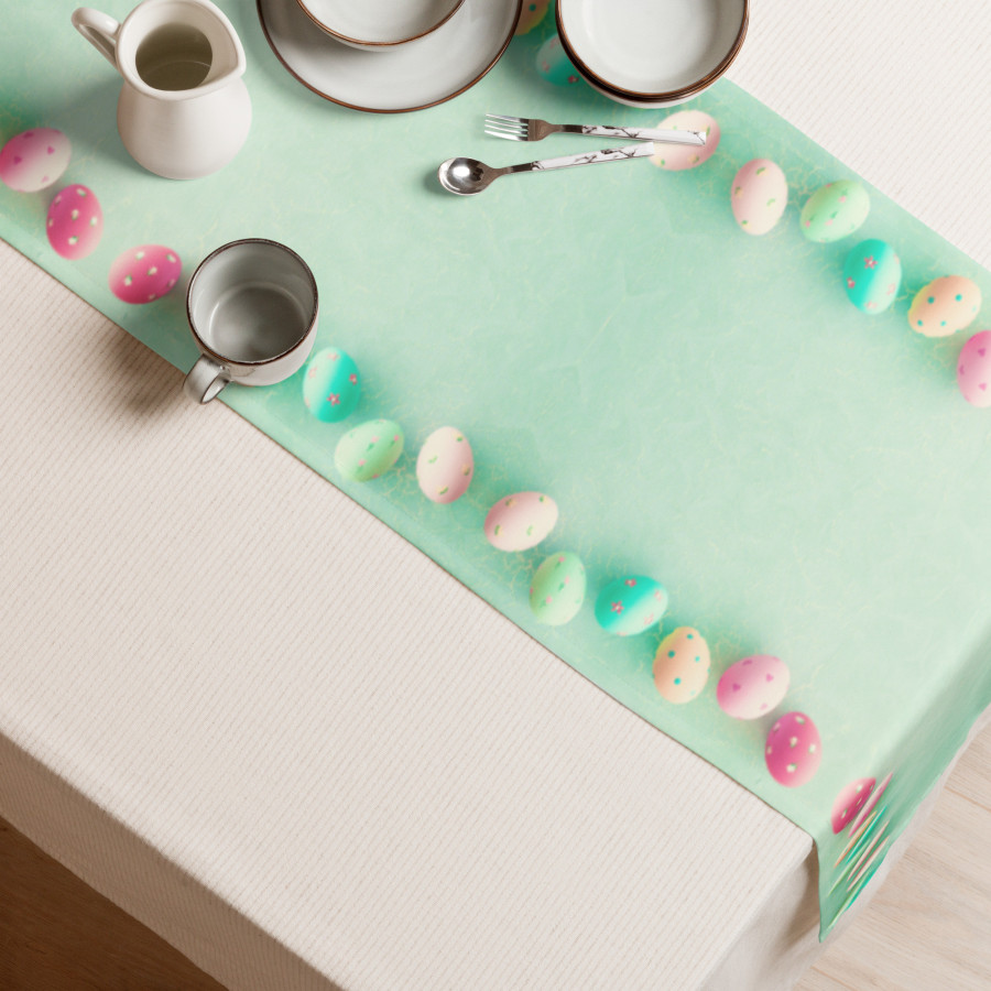 Chemin de table Pâques 229x41 cm – Décoration table printemps (3 motifs)