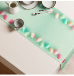 Chemin de table Pâques 229x41 cm – Décoration table printemps (3 motifs)