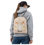 Sac à cordon Pâques personnalisé – 5 motifs lapin avec prénom pour enfants