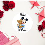 Autocollant Bébé à bord Disney – Sticker voiture bébé (14x14 cm)
