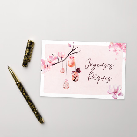 Carte de vœux de Pâques – Design festif 4 x 6"