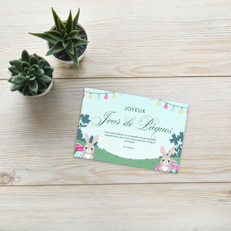 Carte de vœux de Pâques – Design festif 4 x 6"