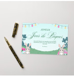 Carte de vœux de Pâques – Design festif 4 x 6"