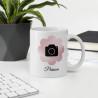Mug Personnalisé Fleuri avec Prénom & Photo – Cadeau Unique